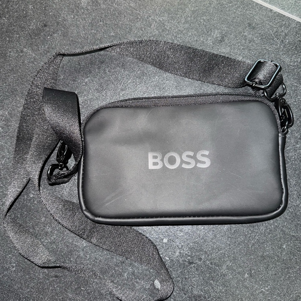 Boss Black Minimalist Crossbody Belt Bag